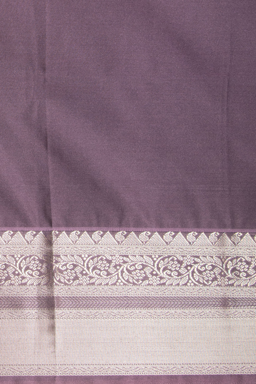 Dusky white and Dusky Lavender Vairaoosi soft silk saree