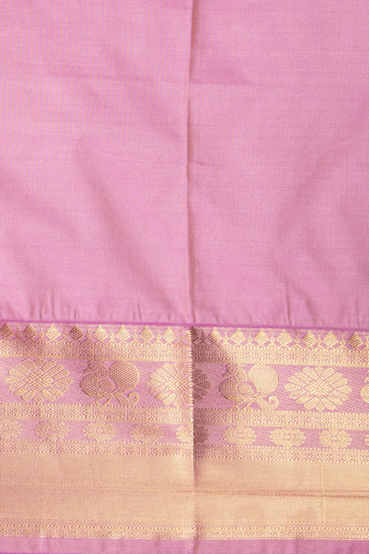 Pastel green and Mauve Lavender Designer soft silk saree