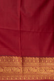 Bottle Green and Maroon Checked soft silk saree