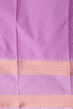Raspberry Pink and Lavender Retta Patta Border semi silk saree