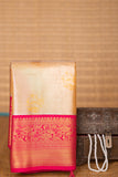 Golden Orange and Pink Tissue silk saree