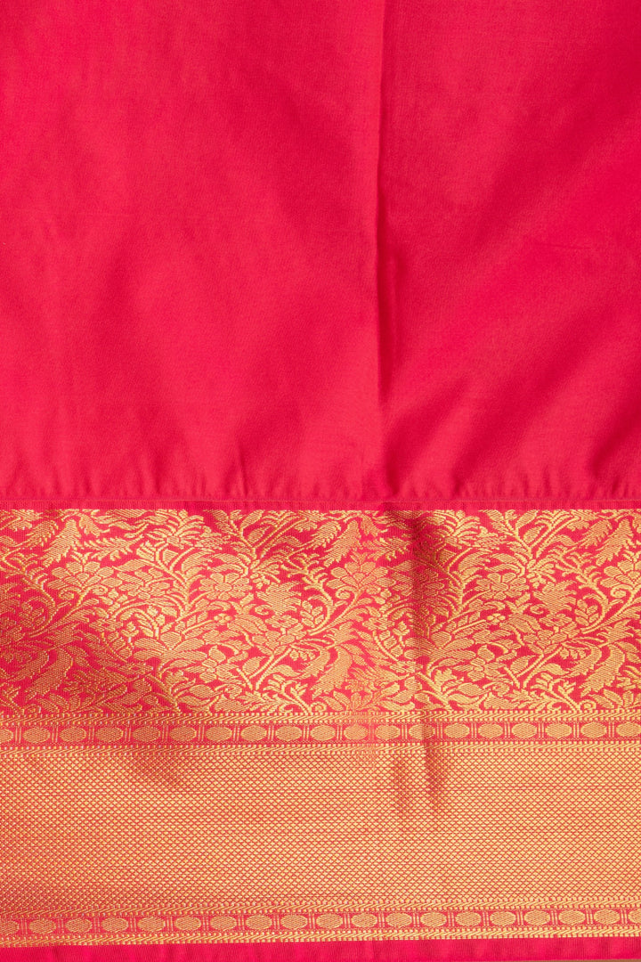 yellow Orange and Pink Designer soft silk saree