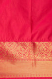 yellow Orange and Pink Designer soft silk saree