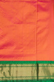 Dual Tone Orange 9 yard Pure silk saree