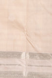 Bottle Green and Dusky white Retta Patta Border pure kanchi silk saree