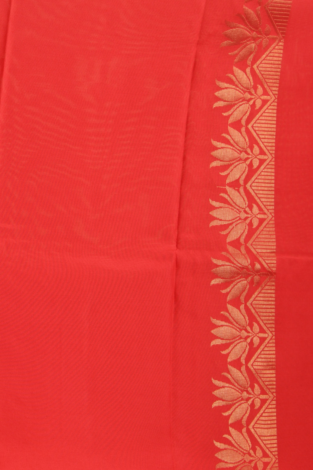 Chilli Red Borderless Pure Touch silk saree