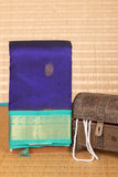 Royal Blue and Turquoise Blue kanchi Silk Cotton saree