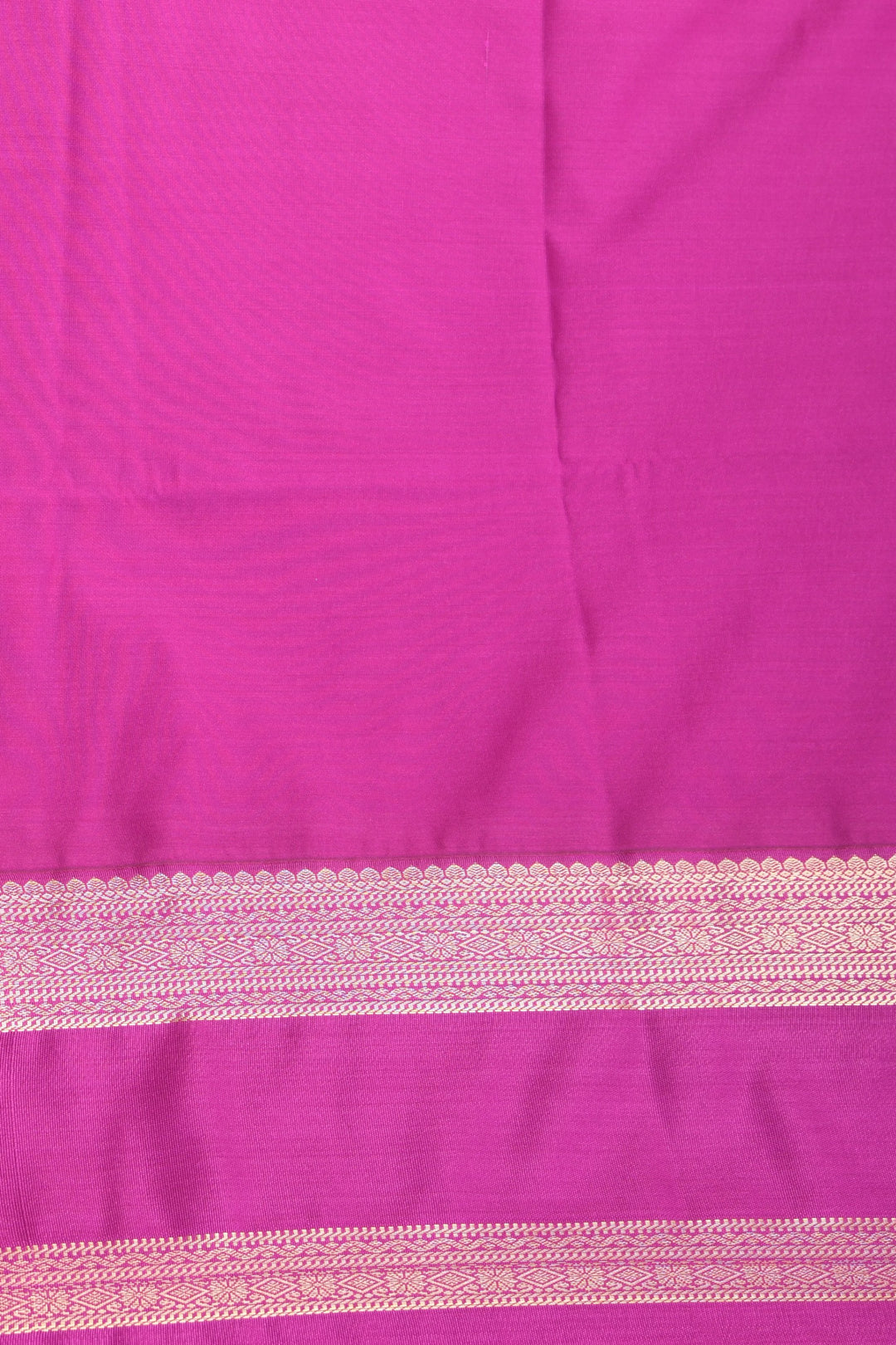 Black and Bright Purple Retta Patta Korvai Border semi silk saree