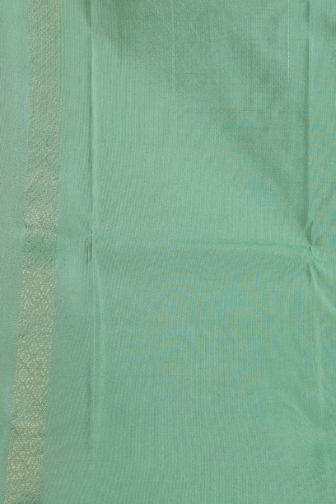 Mint Green Borderless Pure Touch silk saree