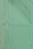 Mint Green Borderless Pure Touch silk saree