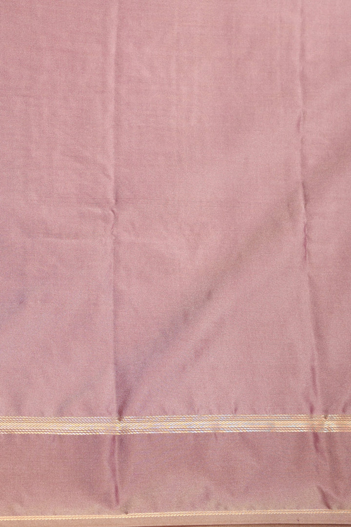 Dual Tone Maroon Striped soft silk saree
