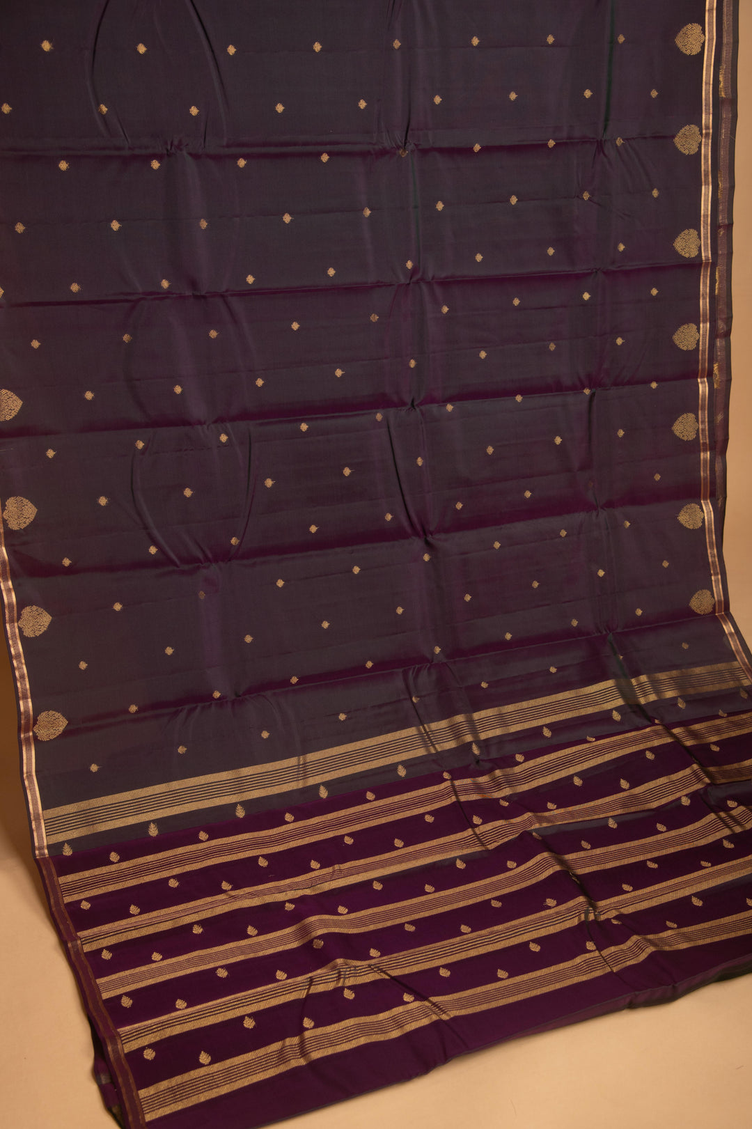 Dual Tone Purple Pure Touch silk saree