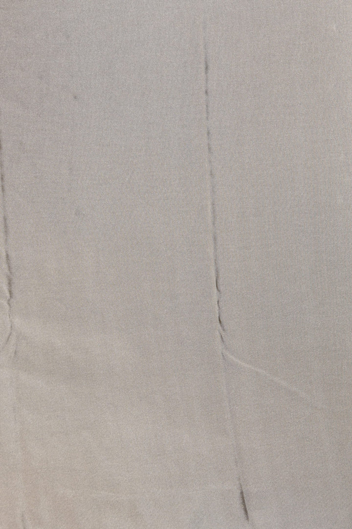 Black and Iron Grey Butta semi silk saree