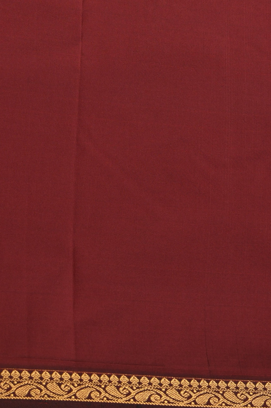 Dusky Pink and Garnet Maroon Small Border semi silk saree