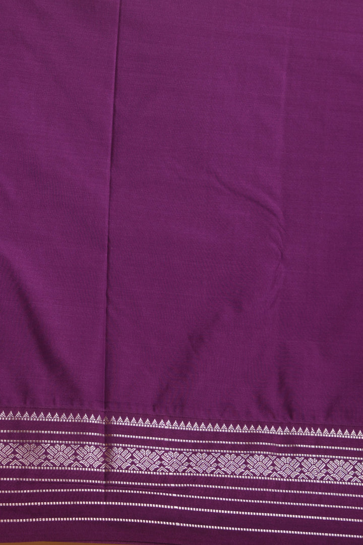 Dual Tone Pink and Purple Butta semi silk saree