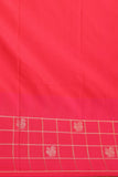 Turmeric Yellow Rani Pink Traditional semi silk saree