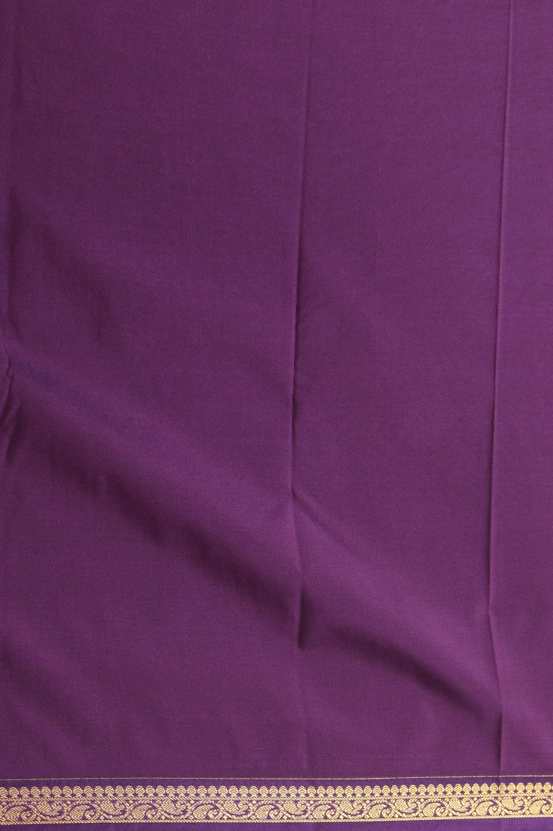 Carnation pink and purple small border semi silk saree