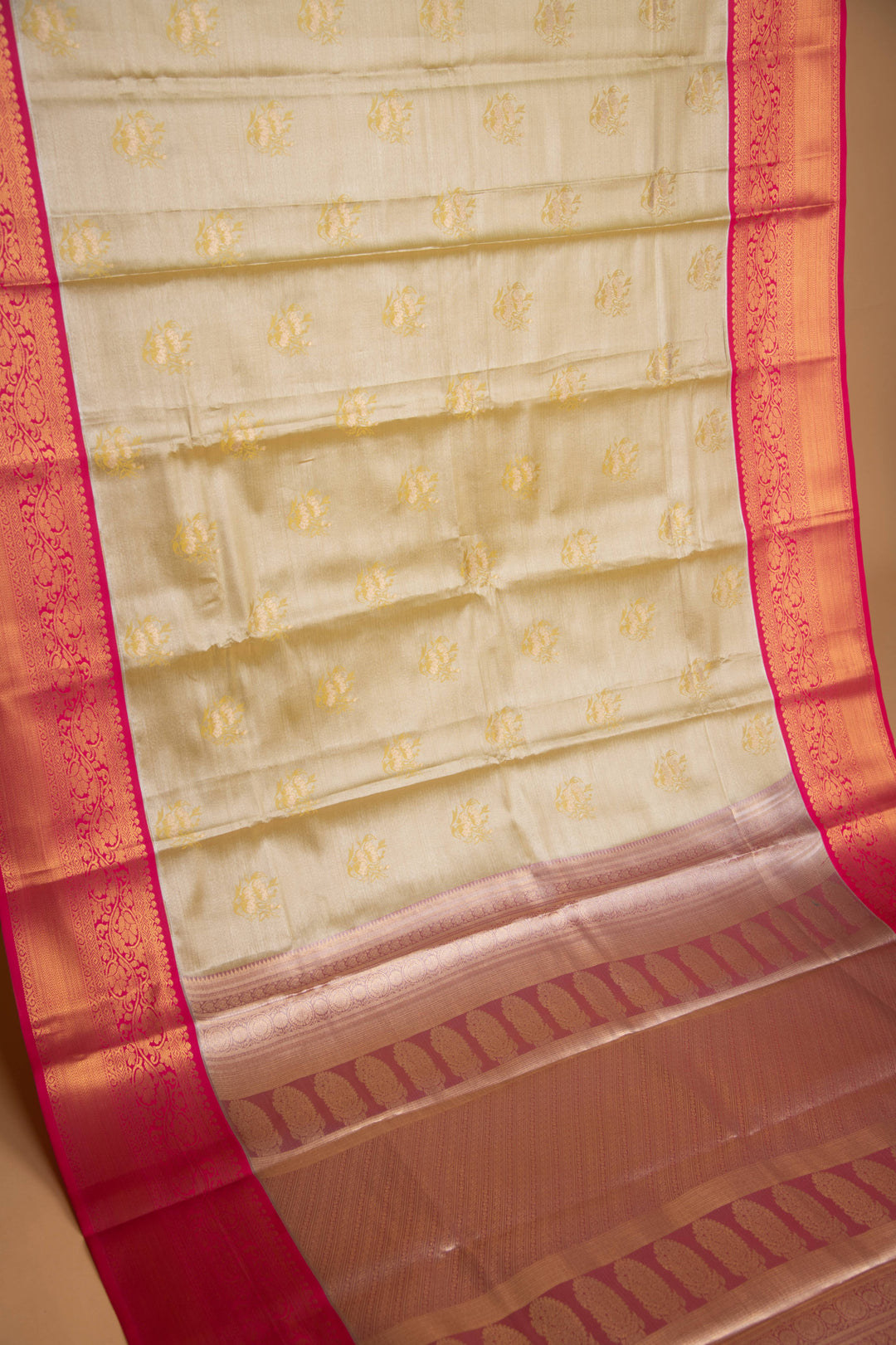 Golden tissue soft silk saree