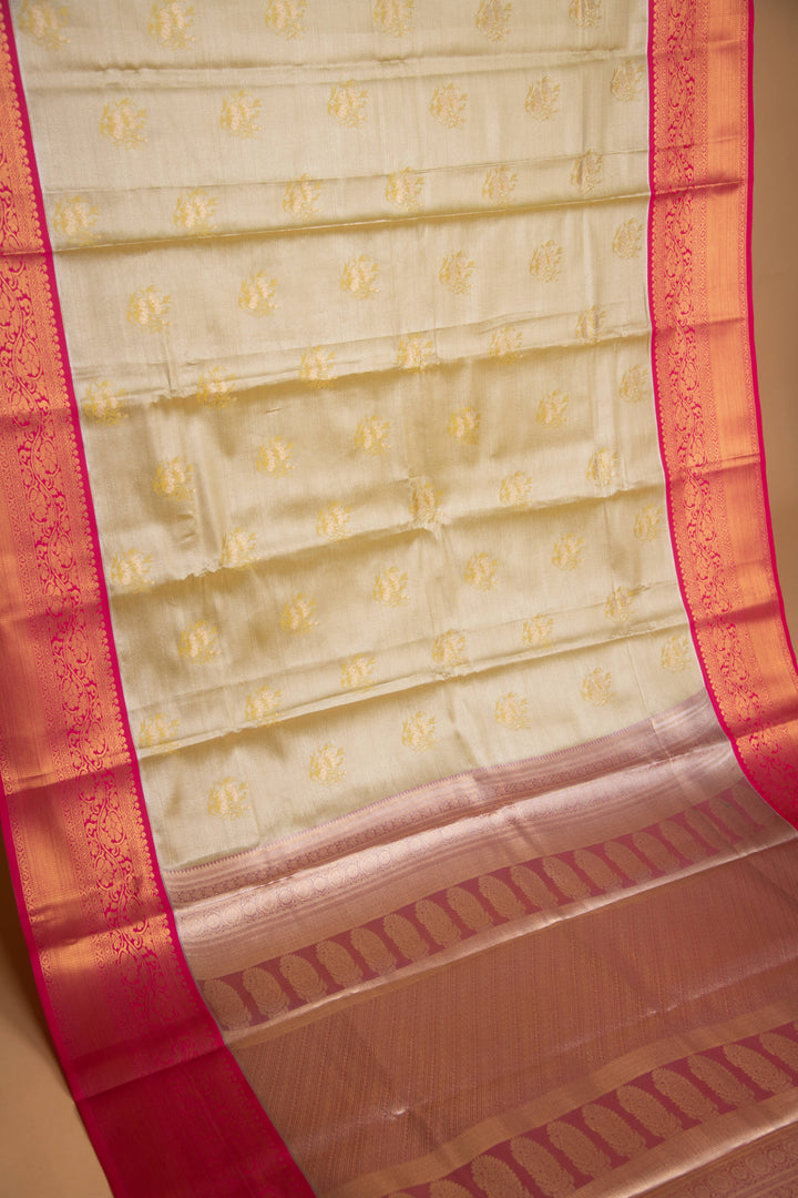 Golden tissue soft silk saree