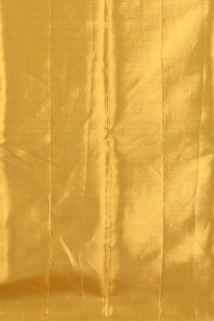 Golden tissue bridal silk saree