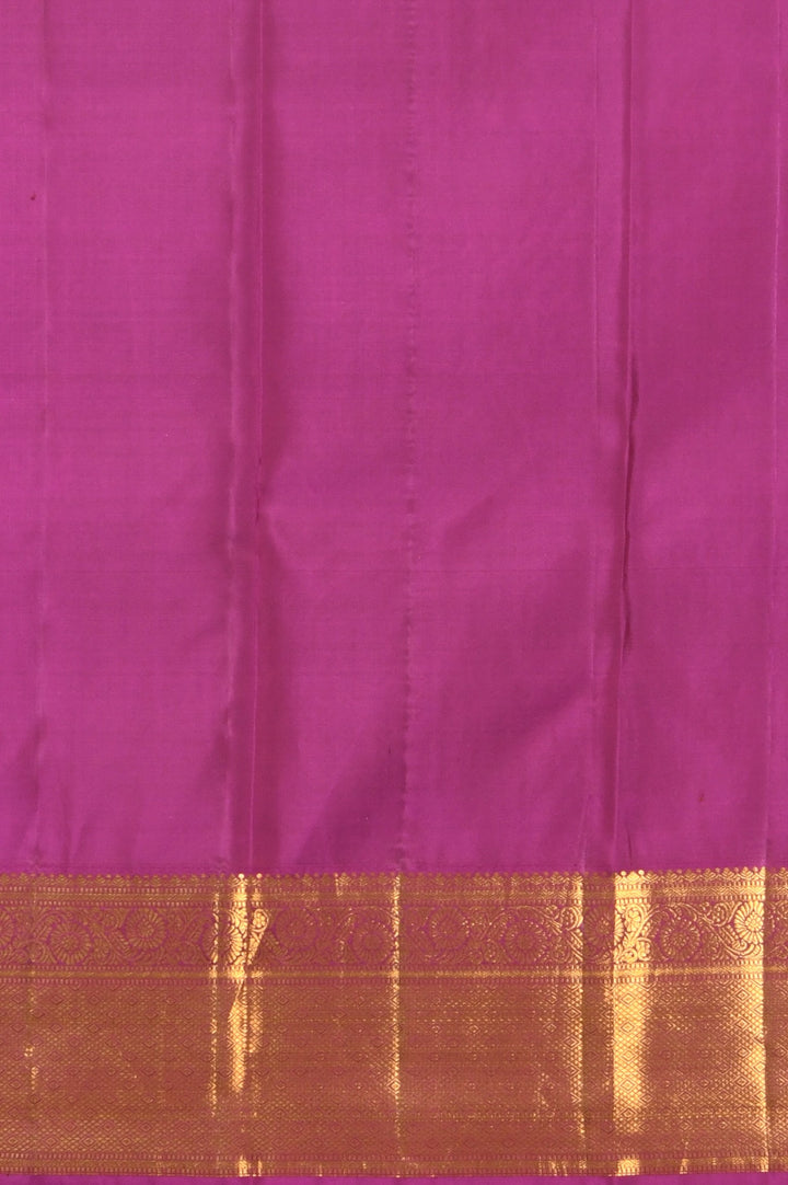 Dark violet bridal silk saree
