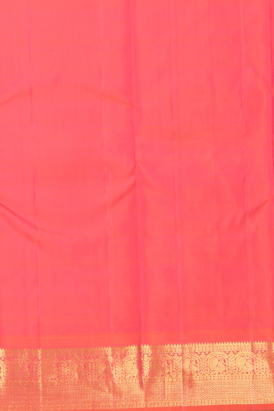Green and orange korvai silk saree