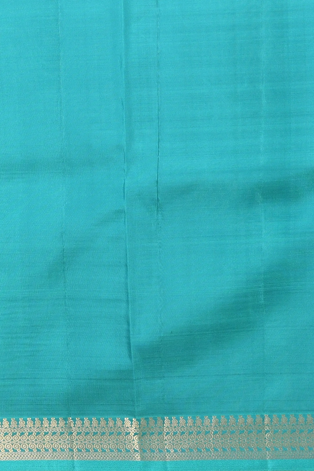 Purpureus purple and teal small border silk saree