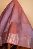 Grey kanjivaram silk saree