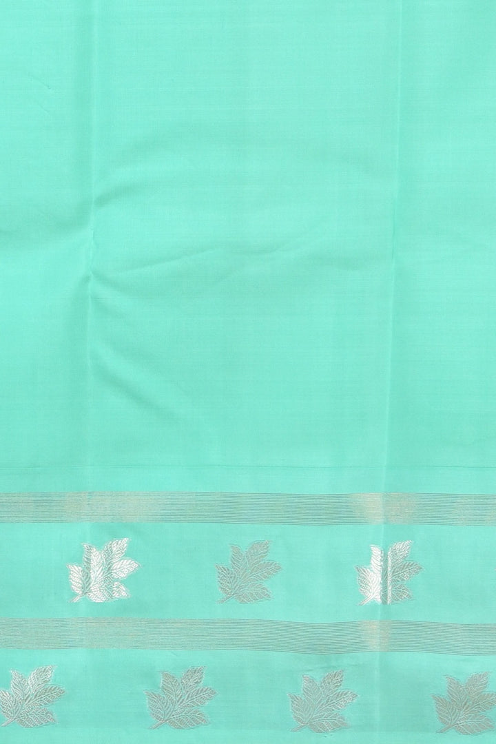 Raspberry pink and turquoise silk saree