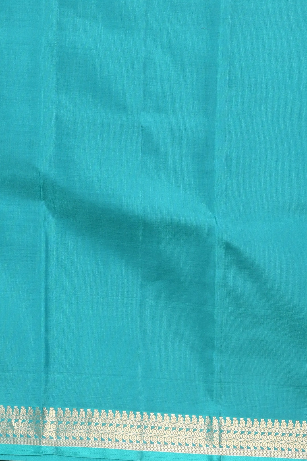 Dual tone orange and teal pure silk saree