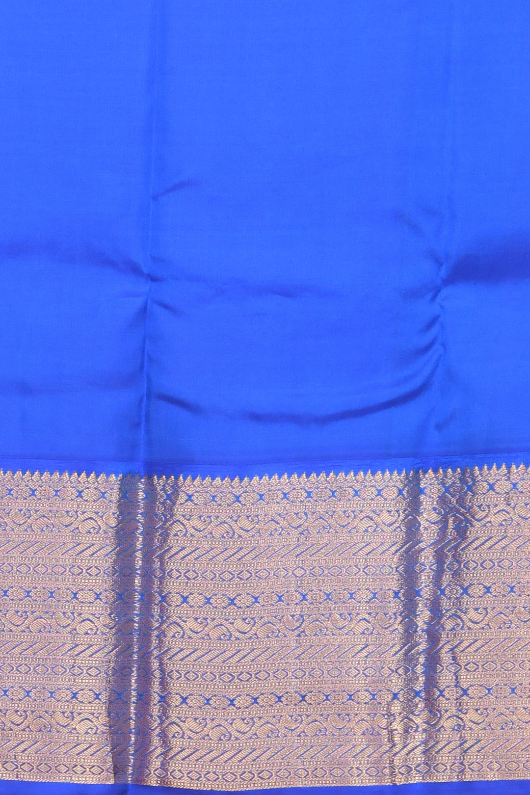 Gulabi pink and blue silk saree