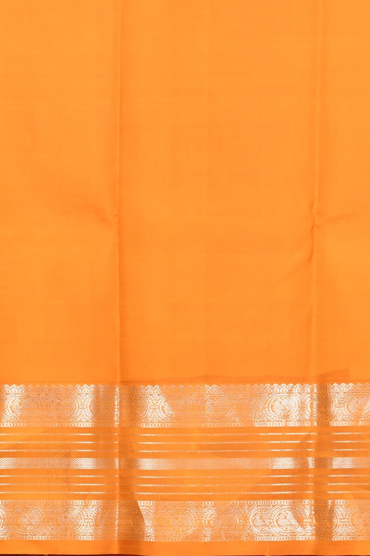 Purple and mustard korvai silk saree