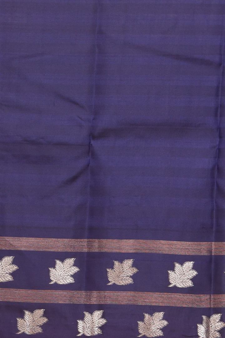 Corn yellow and blue silk saree