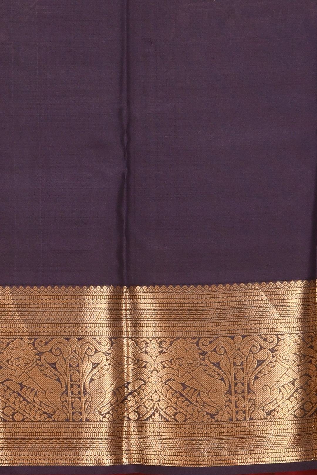 Offwhite and navyblue silk saree