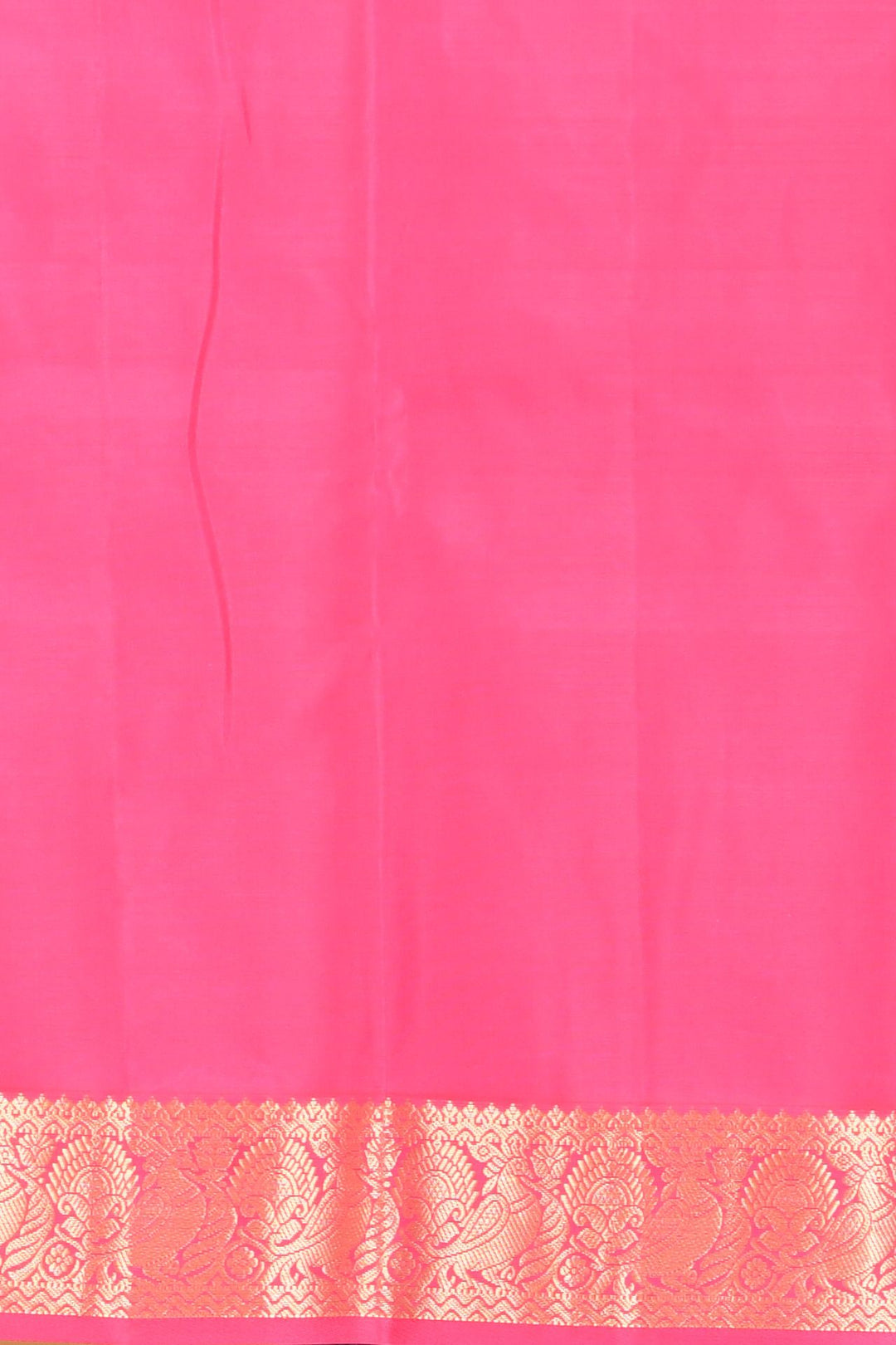 Golden beige and pink pattu saree