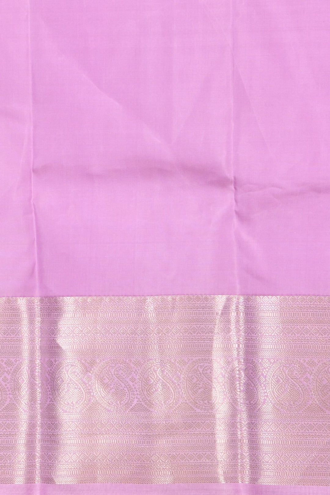 British racing green with lavender silk saree