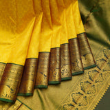 Yellow bridal saree