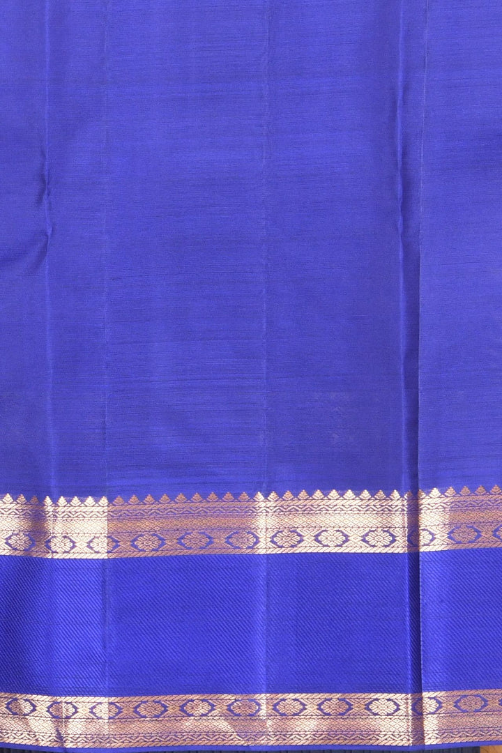 Admiral blue retta pettu pure silk saree