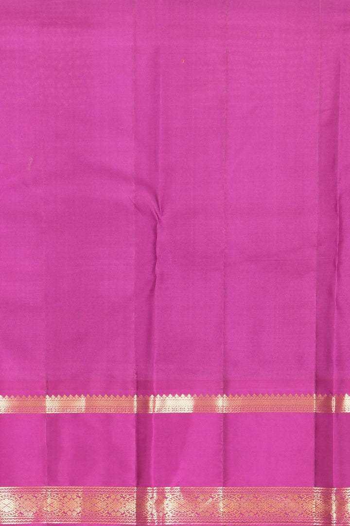 Elachi green and purple retta pettu pure silk saree