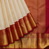 Off white silk saree