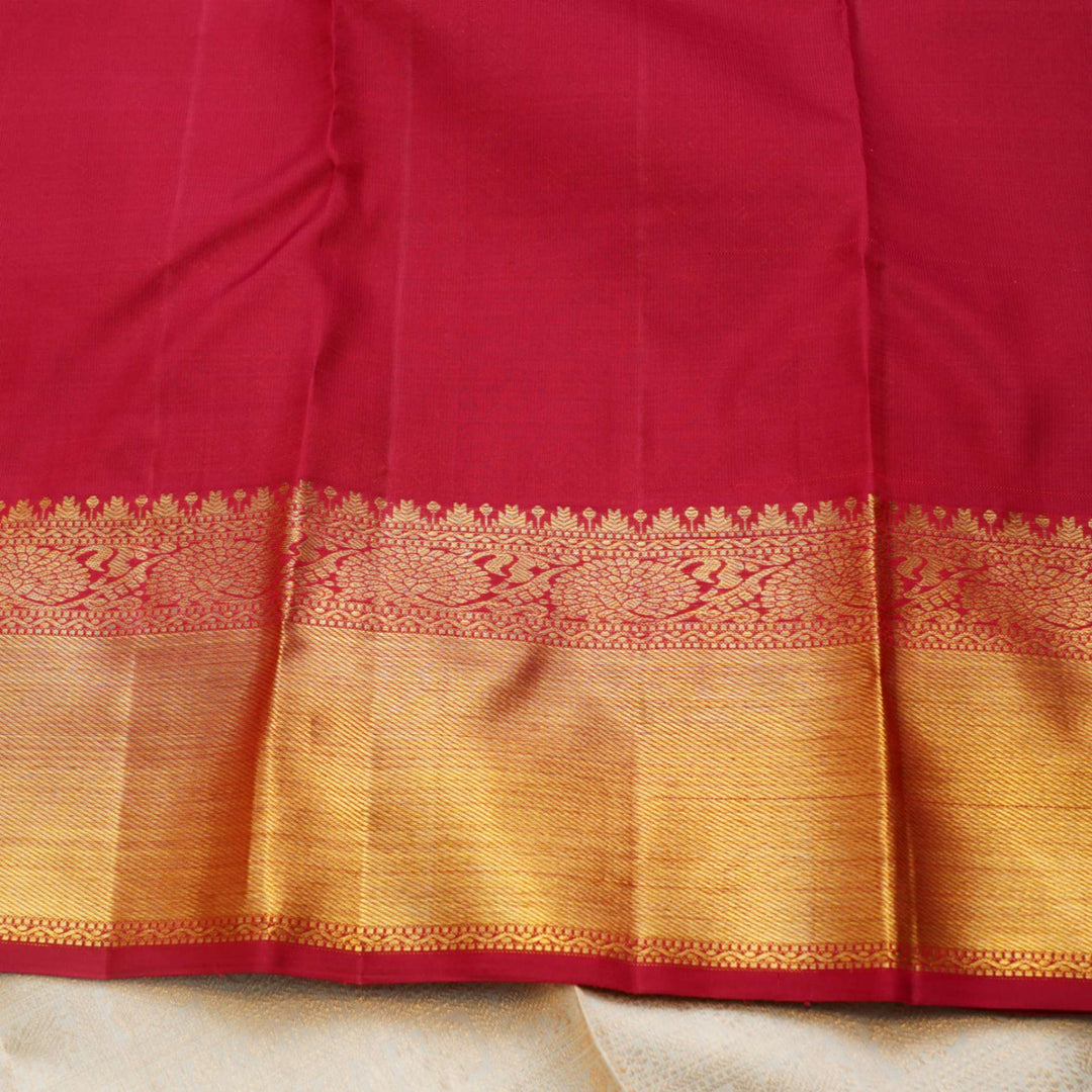 Off white silk saree
