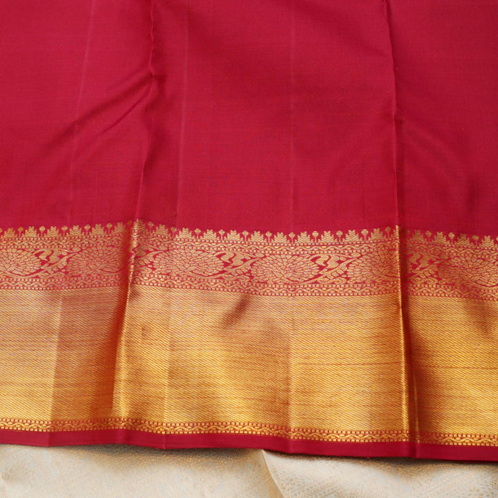 Off white silk saree