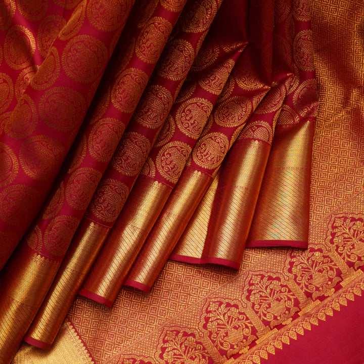 Red silk saree for wedding