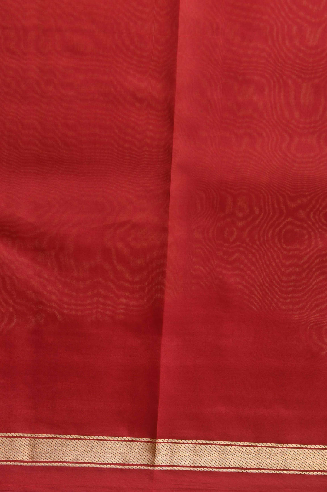 Kemp red pure kanchi silk saree