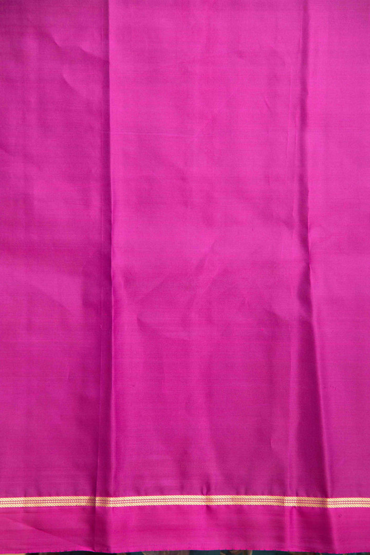 Violet pure kanchi silk saree