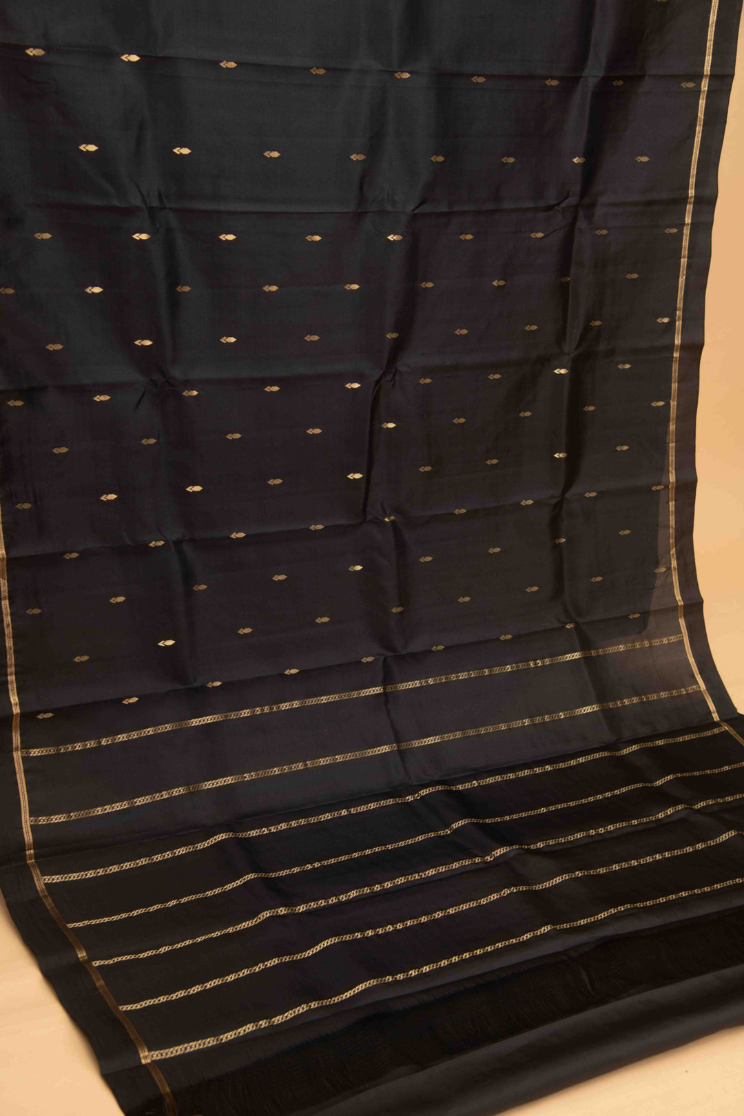 Black kanjivaram silk saree