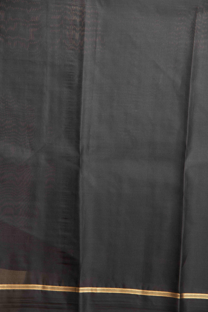 Black kanjivaram silk saree