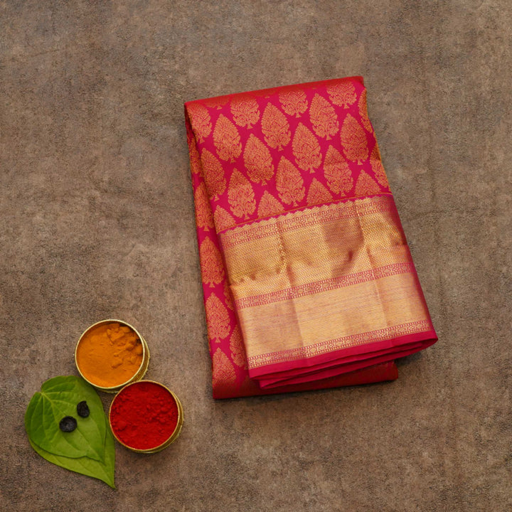 Bridal pink wedding saree