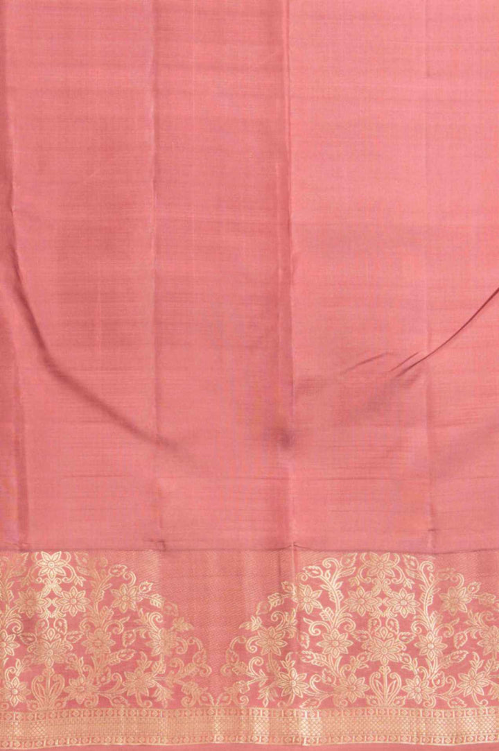 Sienna brown silk saree