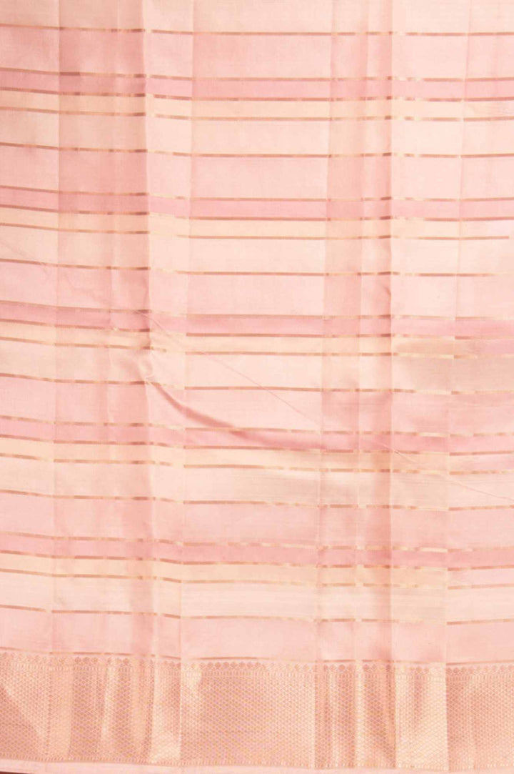 Blush pink and tea rose silk saree